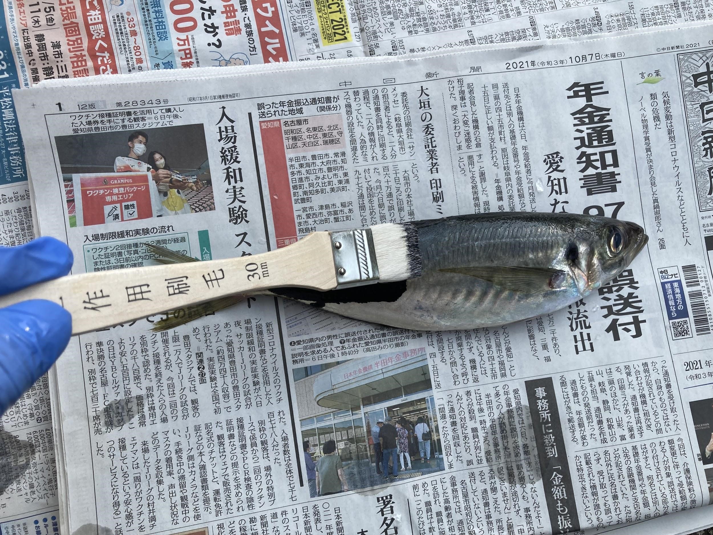 さかなの魚拓 ぎょたく 体験学習 魚食普及推進センター 一般社団法人 大日本水産会